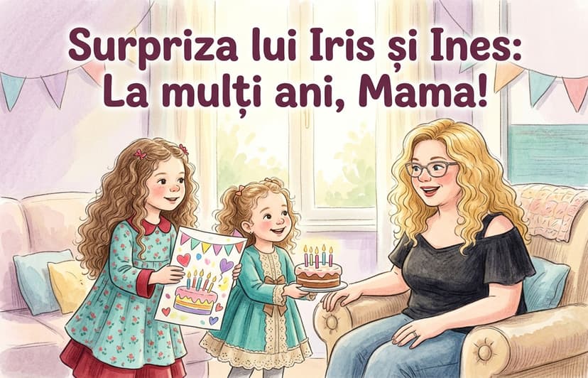 Iris and Ines' Surprise: Happy Birthday, Mom!